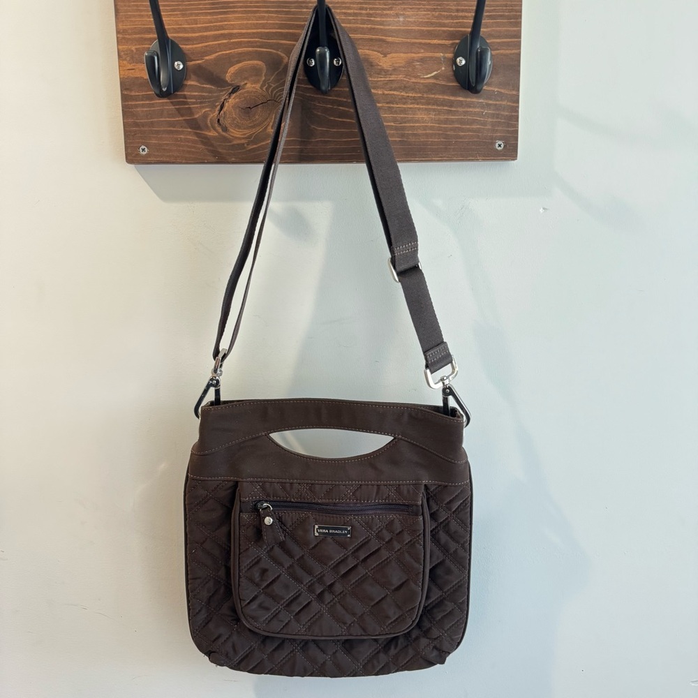 Vera Bradley‎ Hipster Brown Quilted Crossbody Bag